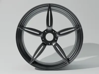 Lug Nut Free low-poly 3D model