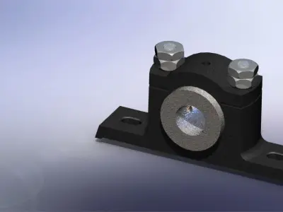 Plummer block Free 3D model