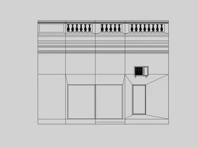 Buenos Aires Style Building 1 Free 3D model