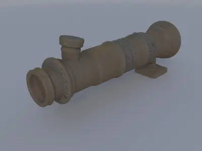 Bronze Spyglass 3D model