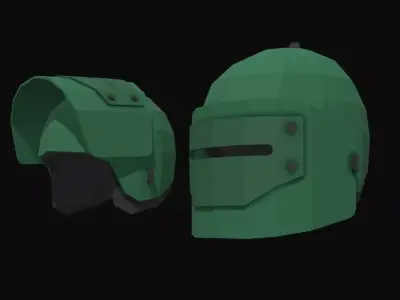 Maska-1SCh Helmet Low Poly Low-poly 3D model