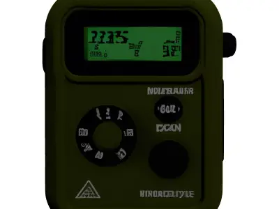 Portable Radiation Detector Device 3D model