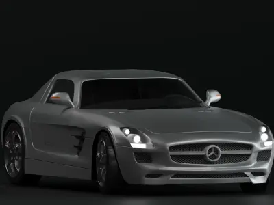 Mercedes SLS AMG  Free 3D model