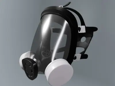 Gasmask 2 gas mask Low-poly 3D model