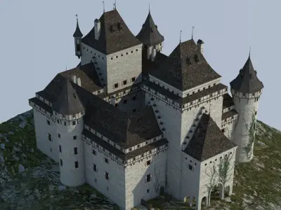 Medieval castle 3D model by 3DModelWarehouse