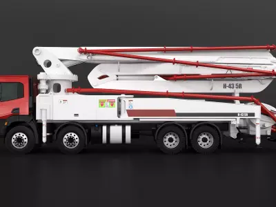 Iveco X-Way Concrete Pump 3D model