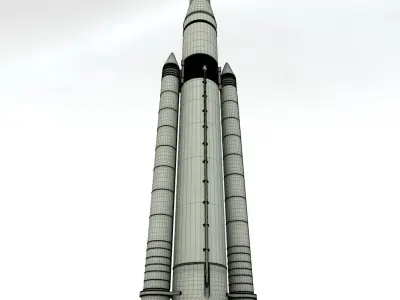 NASA Space Launch System 3D model