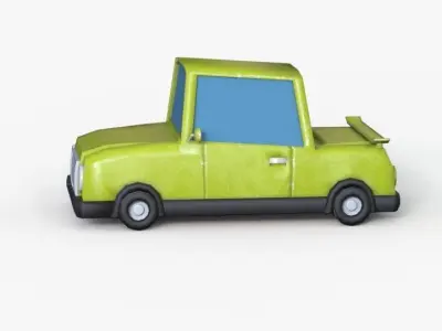 Cartoon Car Free 3D model