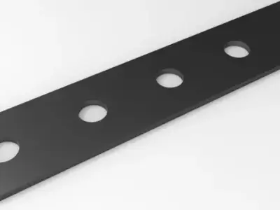 Flat metal strip 5 holes - Meccano part Free 3D model