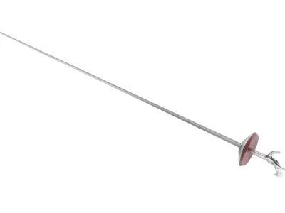 Foil Sword Low-poly 3D model