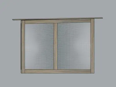 Cage for small animals Low-poly 3D model