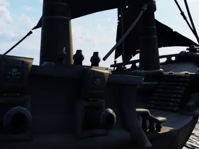 WOW Pirate Ship 3D model
