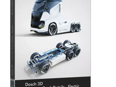 DOSCH 3D - Futuristic Truck Details - Electric 3D model