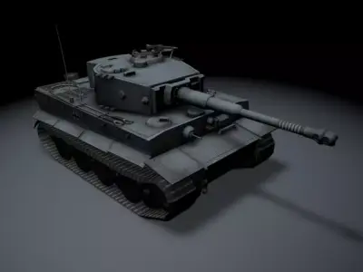 E 25 panzer tank 3D print model