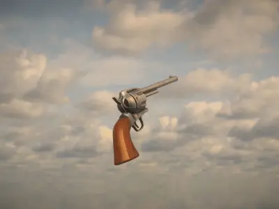 Western Colt Low-poly 3D model