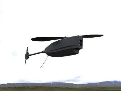 Black Hornet Nano UAV Micro Drone 3D model