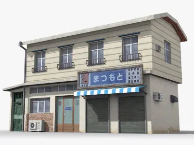 Japanese House x1 Low-poly 3D model purchase