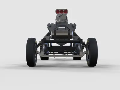 Chassis of Gasser 3D model