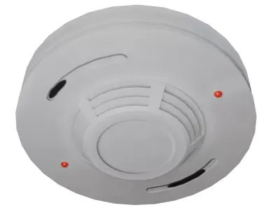Smoke Detector Low-poly 3D model purchase