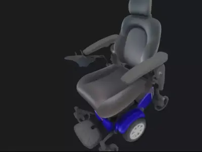 Golden Compass Sport Mobility Scooter 3D Model 3D model