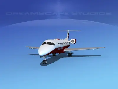 Embraer ERJ-135 MedAir 3D model