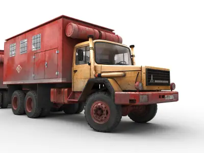 Magirus-Deutz 290D Low-poly 3D model