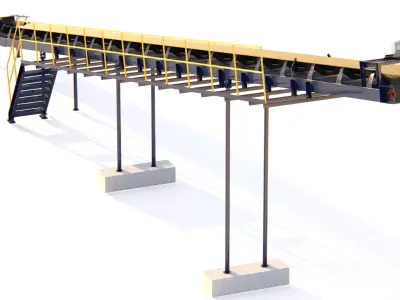 conveyor 3D Model 3D model