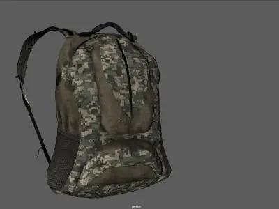MILITARY BACKPACK 3D model purchase