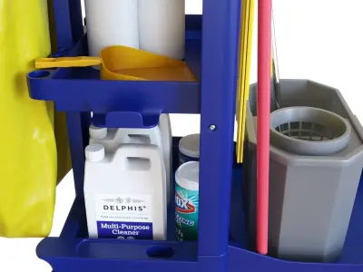 Cleaning cart 3D model