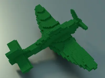 Lego Plane 3D model