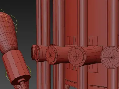 OCTUS ray chandelier 3D model