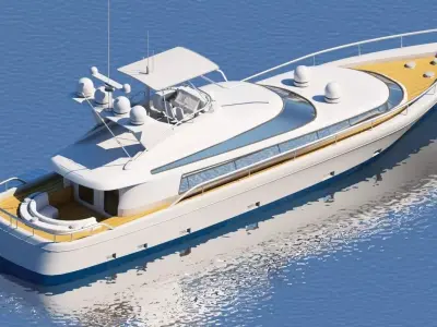 3D Boat motor yacht 3D model