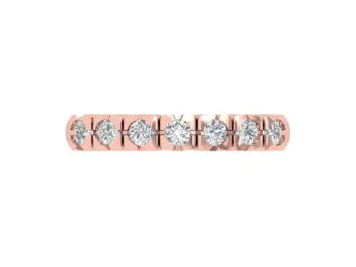 Solitaire Engagement Art Deco Ring 3D print model 34