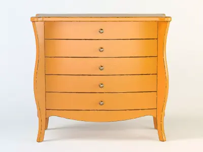 Commode Orange 3D model