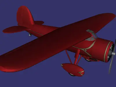 Lockheed Vega Low-poly 3D model