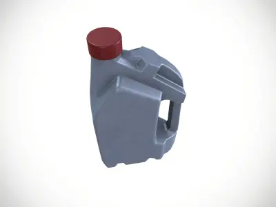 Oil can Low-poly 3D model get