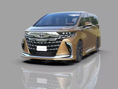 Toyota Alphard Vellfire modellista and GR bodykit  3D model