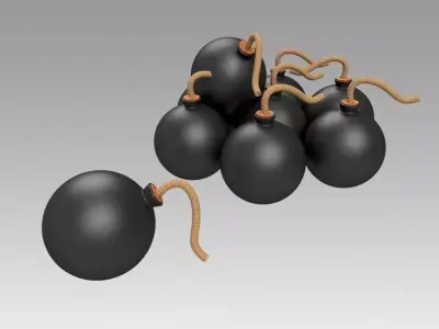 Classic bomb 3D model