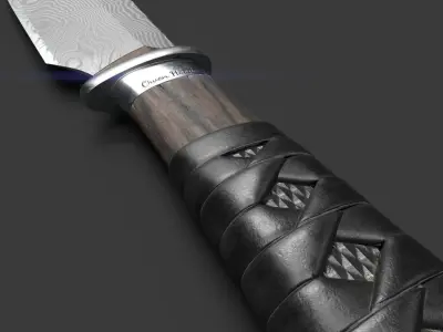 Hunting knife 3D model order