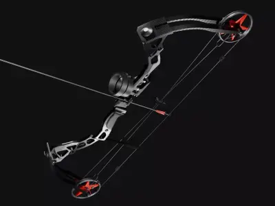 compound bow 3D model buy