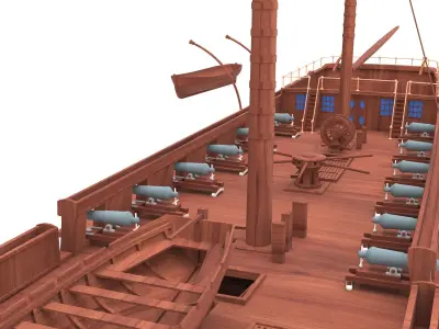 Frigate Pallada 3D model
