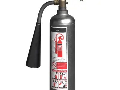 Fire Extinguisher 3D model 7