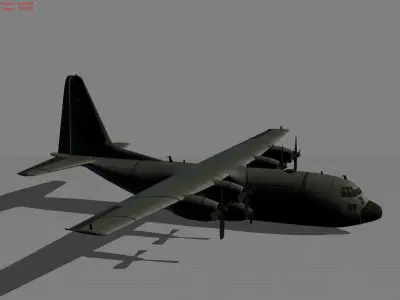 Air plane Lockhead C-130 Hercules 3D model