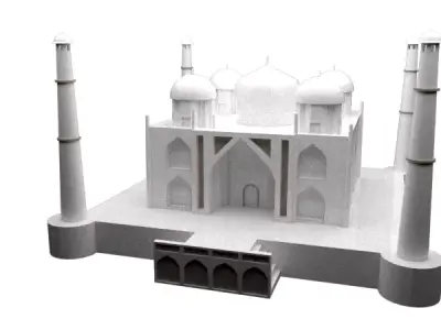 The Taj Mahal  3D model