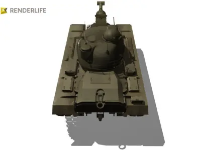 M48 Patton Tank 3D model buy