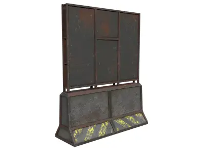 Concrete RoadBlock Barrier Barricade 3D model buy