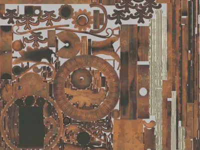 antique griffin decorate 3D model