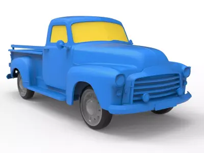 GMC 9300 1952 Classic Car 3D print model