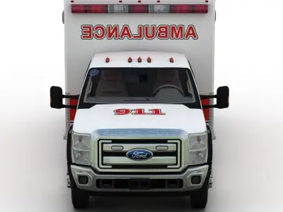 Ford F-450 Super Duty Ambulance 2012 3D model