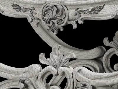 kosovart rococo puff 3D model